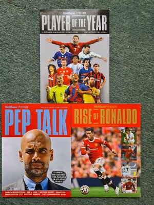 Weltfußballmagazine x3 Pep Guardiola Ronaldo Spieler des Jahres Top