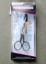 Tweezerman Eye Brow Shaping Stainless Steel Scissors & Shaping Brush 2914-R