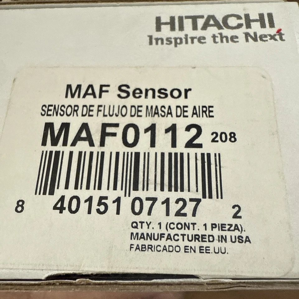 Sensor de flujo de masa de aire Hitachi MAF0112 Foto 2 de 4
