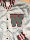 Washington State Cougars Vtg Jacket Letterman Satin 80s DeLong Varsity Wsu sz Xl