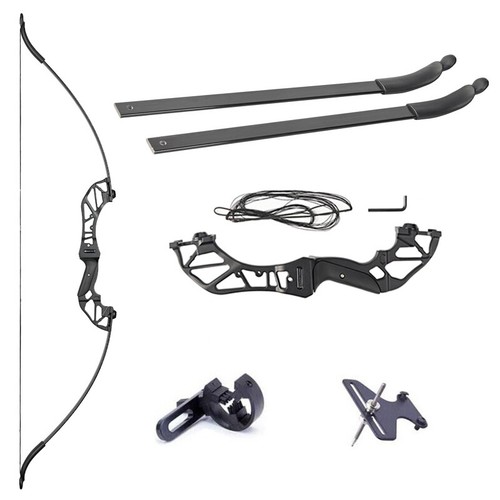 54in Takedown Recurve Bow 20-55lbs&Arrow Rest&Bow Sight for Archery Bow Shooting - Picture 2 of 15