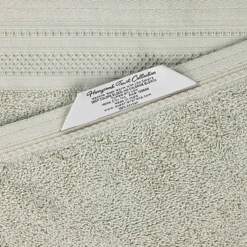Honeycomb Textured Waffle Border Cotton Medium Weight Hand Towels, Set of 6 - 第 83/94 張圖片