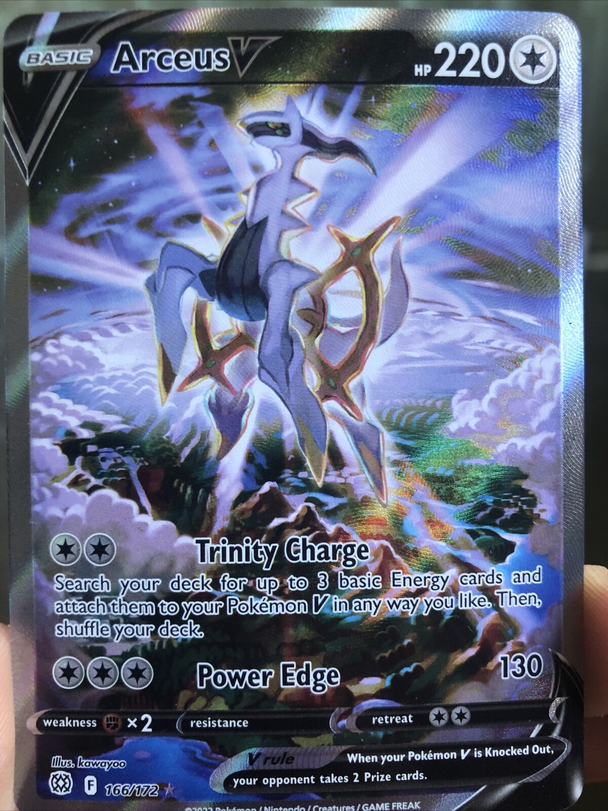 neus verkwistend tornado Pokemon Card - Arceus V - 166/172 - Alternate Full Art - Brilliant Stars  NM/M | eBay