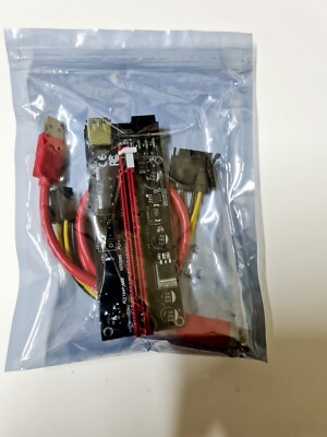 (20 Pcs.) Riser pci-e 1x to 16x ver009s   gpu mining powered multiplier slot