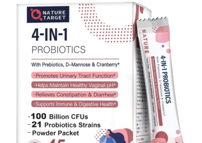 NATURE TARGET Prebiotics and Probiotics Powder Women/Men (30 Day Supply) No Box