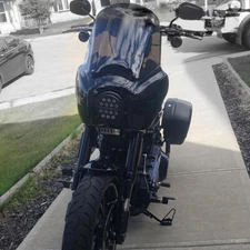 Front Upper Fairing w/ 15" Windshield For Harley Dyna StreetBob FXDB 2006-2017