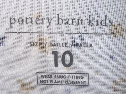 NWOT POTTERY BARN KIDS White Blue Hanukkah Pajamas Pants Shirt Set Size 10 - Picture 5 of 12