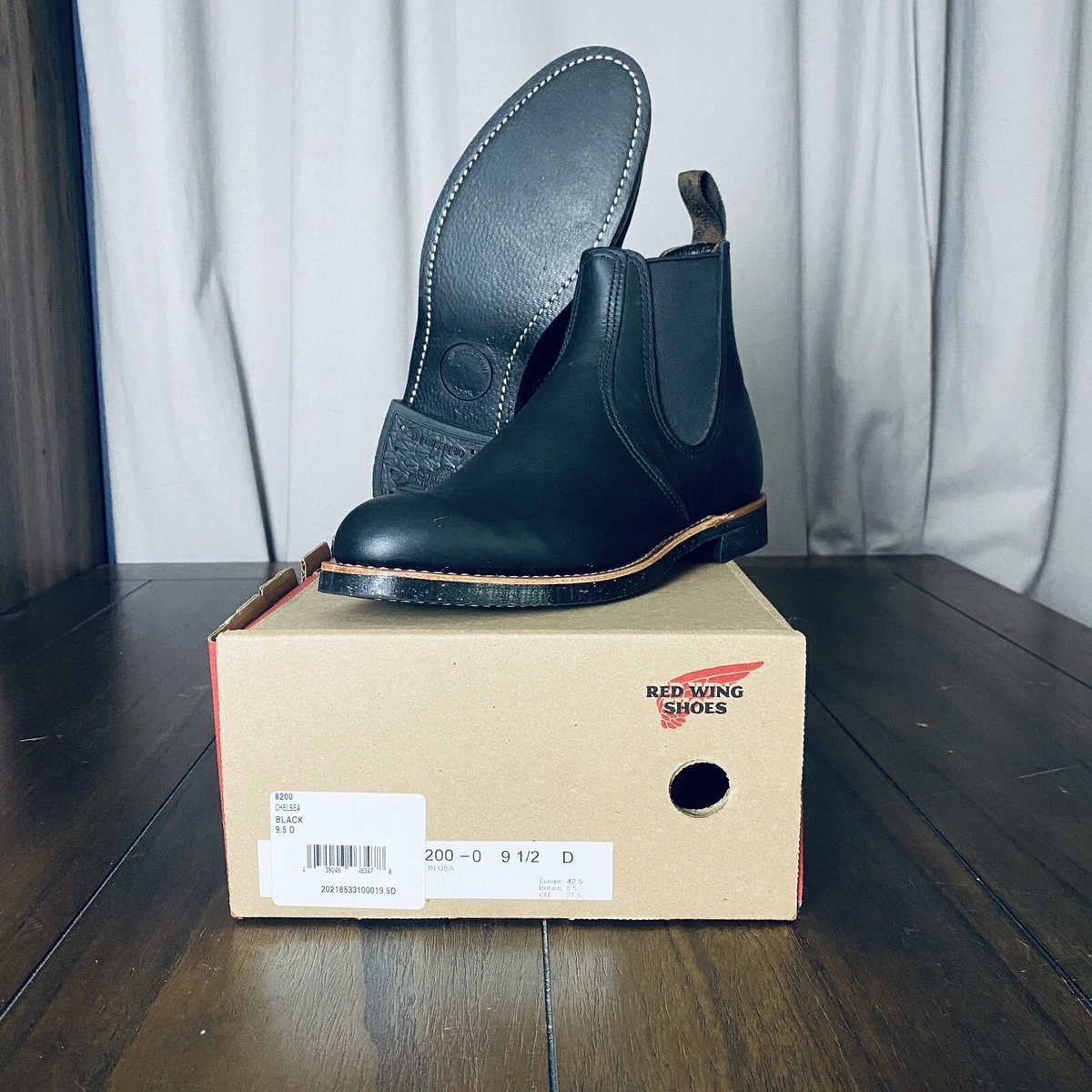 Red Wing Heritage 8200 Chelsea Rancher Boot Black Star US | eBay