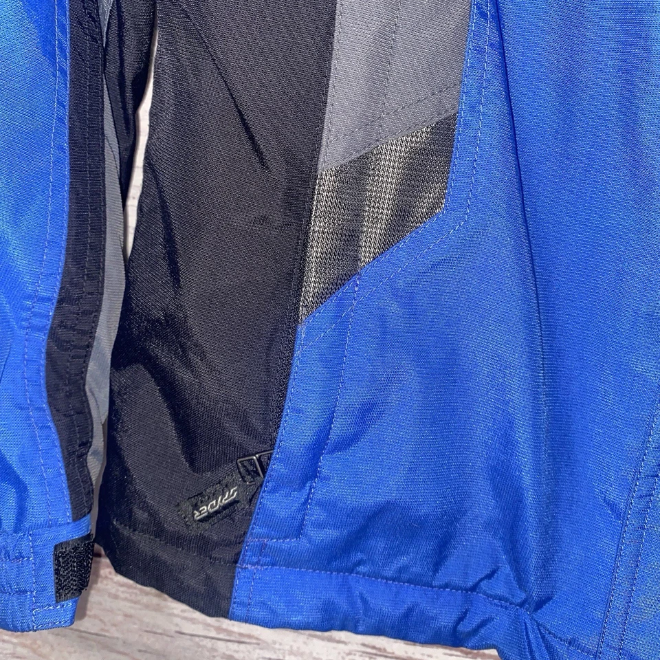 SPYDER XT Coat Youth Boys 16 Blue Black Insulated Hooded Winter Jacket - Image 4 of 4