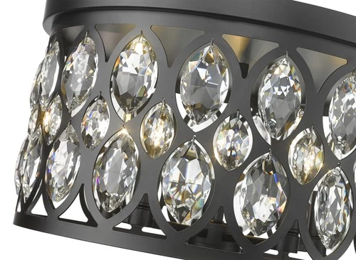 Z-Lite 6010F18 Dealey 5 Light 18"W Flush Mount Drum Ceiling - Chrome - Picture 4 of 12