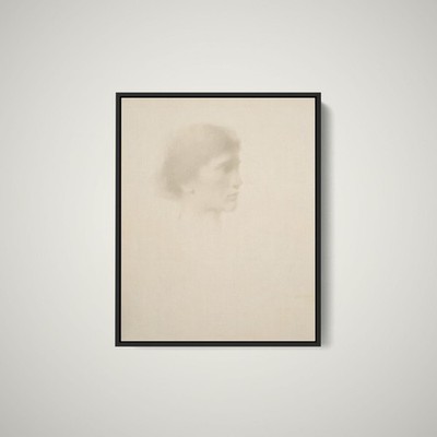 Thomas Wilmer Dewing - Head of a Woman - Art Print on Paper or Canvas