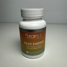 BrainMD, Peak Energy, Focus and Performance, 30 Vegan Capsules