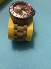 Invicta Grand Diver Maya Men's Quartz Diver Watch Orange/Gold Dial Date w/ Box — photo 3