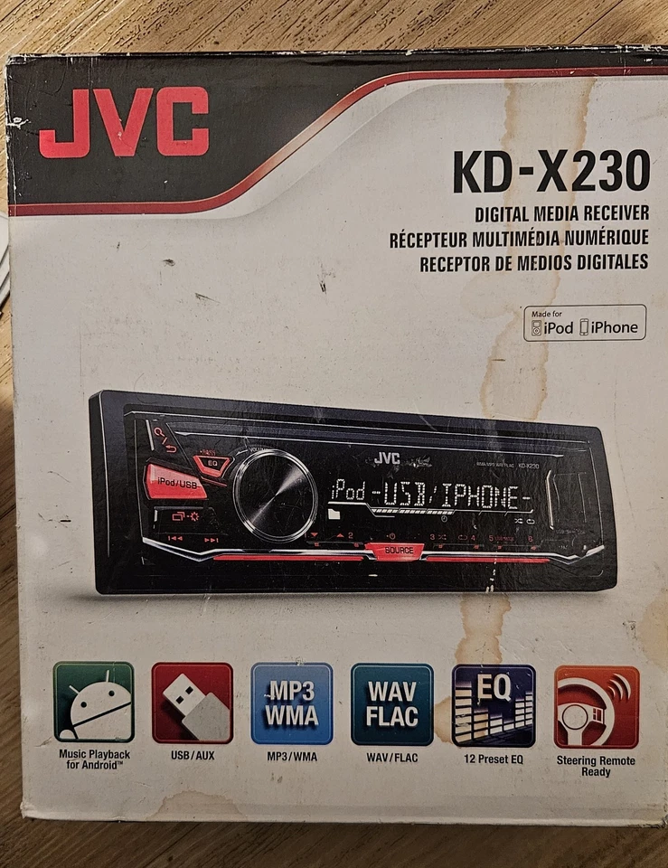 JVC KD-X230 Digital Media Receiver USB Android iPod/iPhone Top Zustand OVP - Bild 4 von 4