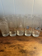 Lot of 5 JACK DANIELS, Various, HIGH BALL GLASSES