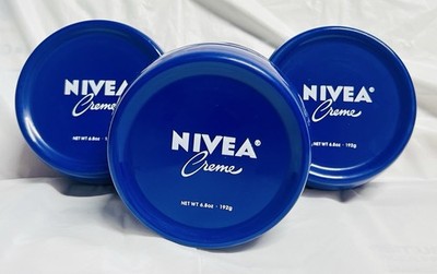 Lot of 3 Nivea Creme Original 6.8oz EA Face and Hand Moisturizing Cream