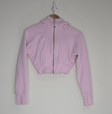 Lululemon Scuba Full-Zip Cropped Hoodie in Meadowsweet Pink Size 2 Womens