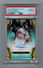 PSA 10 2024 TOPPS FIVE STAR AUTOGRAPHS #FSAWA WILYER ABREU AQUA  03/75 Pop 1