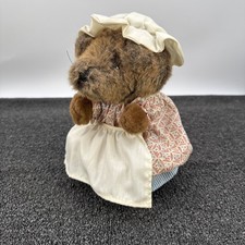 Vintage EDEN PLUSH MRS TIGGY-WINKLE HEDGEHOG STUFFED ANIMAL 8" Beatrix Potter