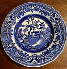 Burleigh Ware England Blue Willow 6" Butter Plate with Scalloped Edge   — photo 1