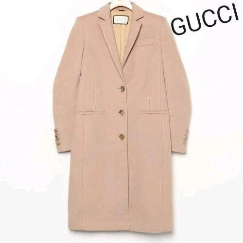 Cappotto Gucci beige Chester taglia 38 donna giacche e capospalla
