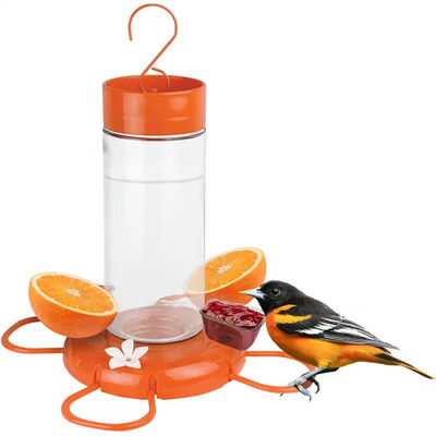 Orange Blossom Glass Oriole Feeder with Jelly Attachments 30 Oz.