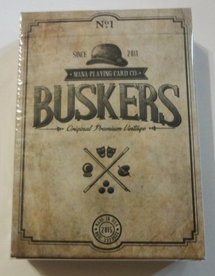 Buskers Original Premium Vintage USPCC Erik Mana Campana Kickstarter Sealed NEW