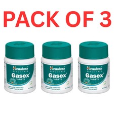 3 x Himalaya Gasex 180 Tabs Relief from Gas, Bloating Indigestion Exp 2027/28