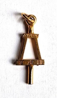 Tau Beta Pi Engineering Honor Society Pendant 1934