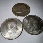Lot Of 3 1964 50C Kennedy Half Dollar 90% Silver