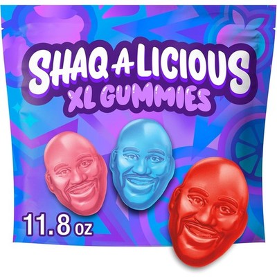 SHAQ-A-LICIOUS XL GUMMIES Original Flavor Chewy Candy Bag 11.8 oz