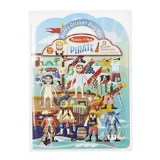 Melissa Doug Puffy Sticker Activity Book: Pirates - 51 Reusable Stickers