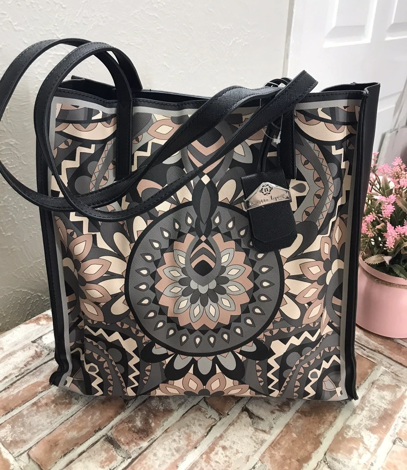 NWT HIPPIE Nanette Lepore Athena Mosaic Floral Shoulder Bag Girl Boho Nice $98 - Image 2 of 4