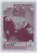2022-23 O-Pee-Chee Retro Printing Plate Magenta 1/1 Jake McCabe #360 2o7