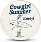 Cowgirl Summer Tin Metal Signs Home Décor, Vintage Surfing Cowgirl for Bedroom B