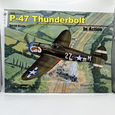 SQUADRON P-47 Thunderbolt Action Military Photo Hardcover Book WWII US Aircraft