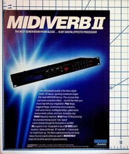 Alesis Midiverb II Vintage Ad 16 Bit Digital Effects Processor