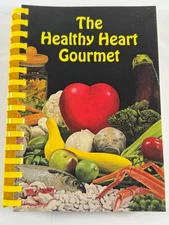 Healthy Heart Gourmet 1990 Vtg Spiralbound Cookbook St Vincent's Jacksonville FL