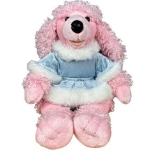 Vintage Build-A-Bear Pink Poodle Curly Stuffed Plush Toy