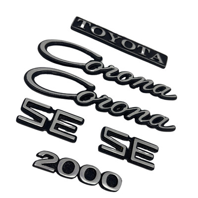 Toyota Corona 2000 rear and fender badge emblems
