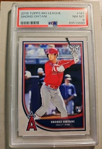 2018 Topps Big League Shohei Ohtani Rookie PSA 8