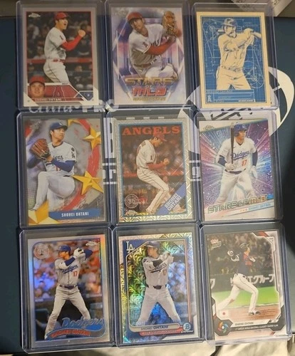 Shohei Ohtani Topps 9 Card Lot