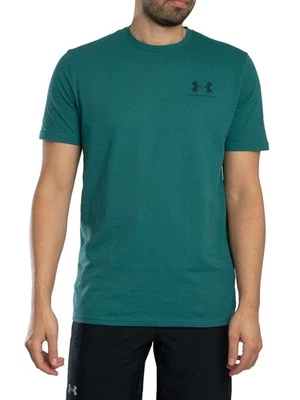 Under Armour Herren Logo-T-Shirt für die linke Brust, Grün - Bild 1 von 4