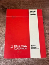 Vintage Bulova Accutron Watch Series 230 Technical Service Manual With Updates