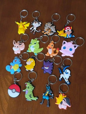 POKEMON Keychain Choose 1 Character of Your Choice Key Ring Keyring Key Chain