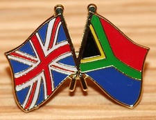 UK & SOUTH AFRICA African FRIENDSHIP Flag Metal Lapel Pin Badge Great Britain