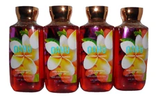 BATH & BODY WORKS OAHU COCONUT SUNSET Shower Gel (4 PACK LOT) DISCONTINUED 