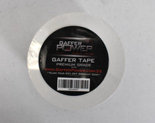 Gaffer Power Professional Premium Grade Gaffer Tape Heavy Duty 3" x 90' White