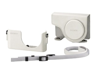 Sony LCJ-WD-W White Camera Case with Shoulder Strap for DSC-WX300