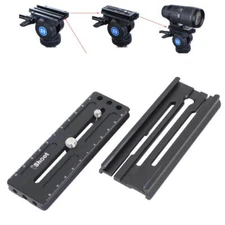 Adapter+RRS Arca-Swiss Fit Quick Release Plate for Manfrotto Gitzo Gear Head HOT